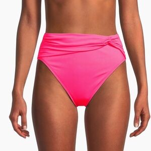 Lilly Pulitzer Yarrow High Waist Bikini Bottom in Roxie Pink